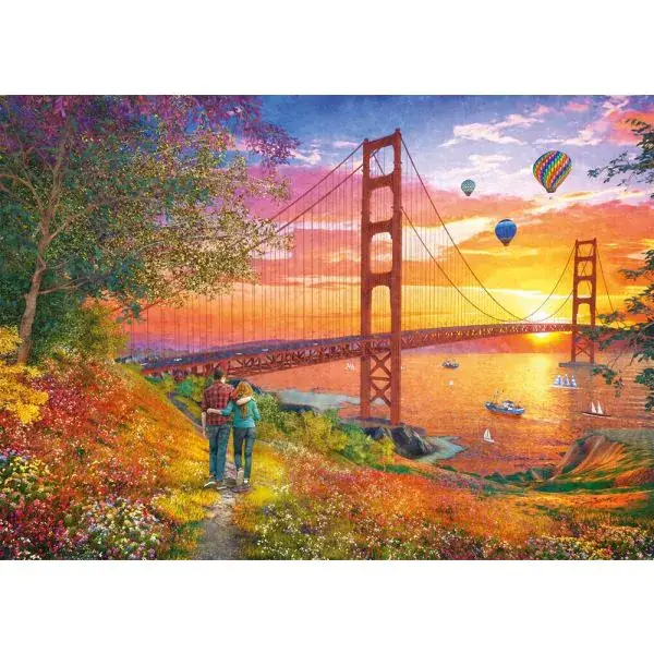 Schmidt Spiele Spaziergang zur Golden Gate Bridge, 2.000 Teile Puzzle 50% Rabatt mit kostenlosem Versand