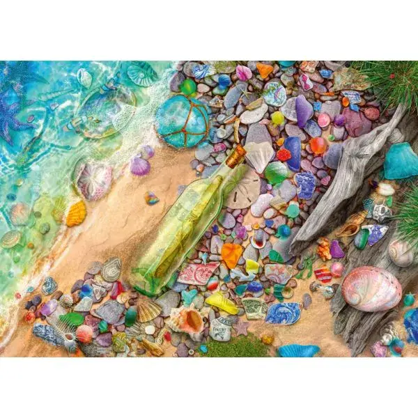 Schmidt Spiele Leuchtendes Strandgut, 1.000 Teile Puzzle Begrenzt auf 3 Tage