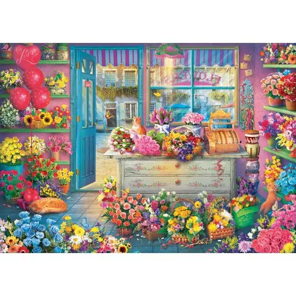 Schmidt Spiele Bunter Blumenladen, 1.000 Teile Puzzle 50% Rabatt für begrenzte Zeit