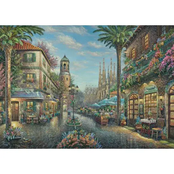 Schmidt Spiele Thomas Kinkade Studios: Spanisches Straßencafé, 1.000 Teile Puzzle Hotsell