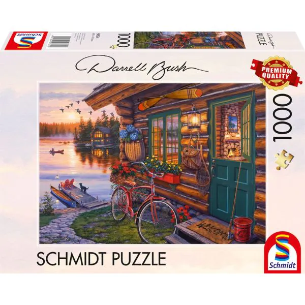 Schmidt Spiele Darrel Bush: Seehütte mit Fahrrad, 1.000 Teile Puzzle Meist gekauft