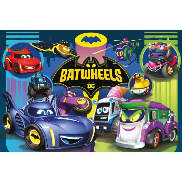 Schmidt Spiele DC Batwheels: Batmobile gegen Legion der Düser, 60 Teile Kinderpuzzle Exklusivangebot