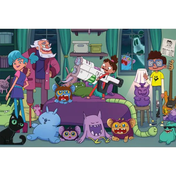 Schmidt Spiele Monster Loving Maniacs: Bo als Monsterjäger, 150 Teile Kinderpuzzle Muttertagsangebot