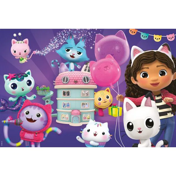 Schmidt Spiele Gabby's Dollhouse: Geburtstagsfeier im Puppenhaus, 60 Teile Kinderpuzzle Riesige Ersparnisse