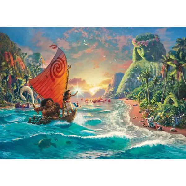 Schmidt Spiele Thomas Kinkade Studios: Disney Dreams Collection - Moana – Vaiana, 1.000 Teile Puzzle Super Sparpreis
