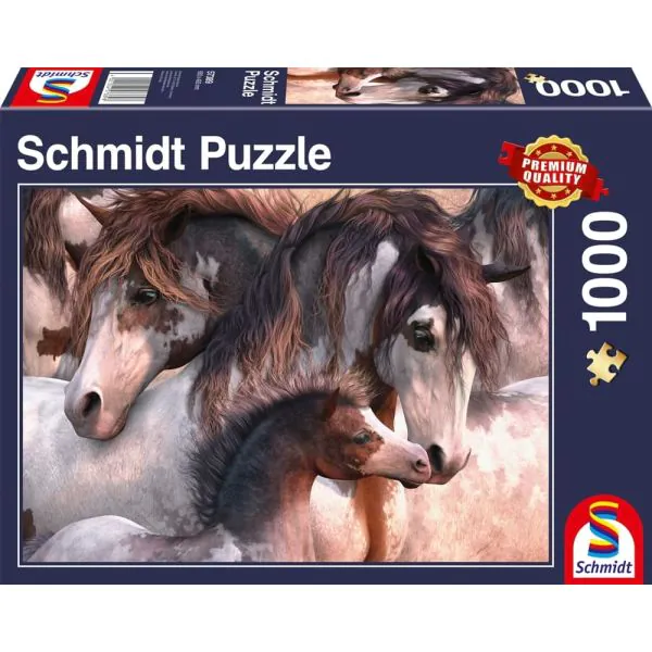 Schmidt Spiele Pinto-Herde, 1.000 Teile Puzzle, 1.000 Teile Puzzle Letzter Tag