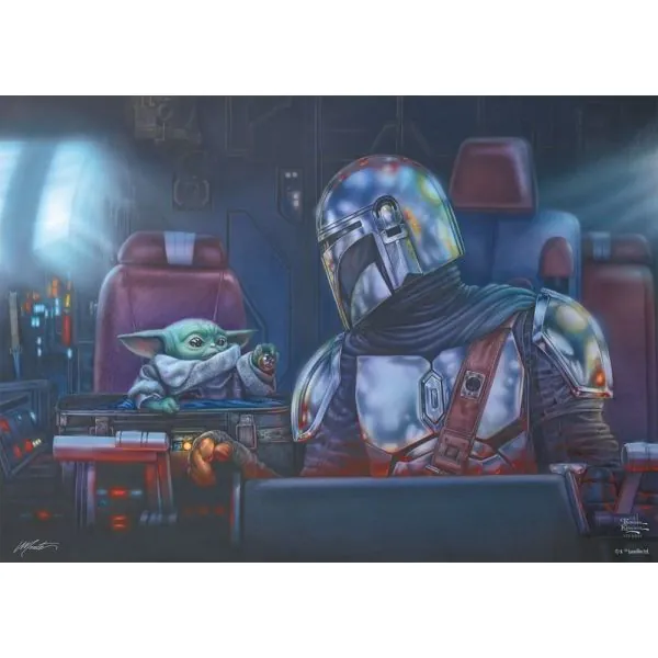 Schmidt Spiele Thomas Kinkade Studios: Star Wars The Mandalorian™ – Two for the Road, 1.000 Teile Puzzle Bis zu 65% Rabatt