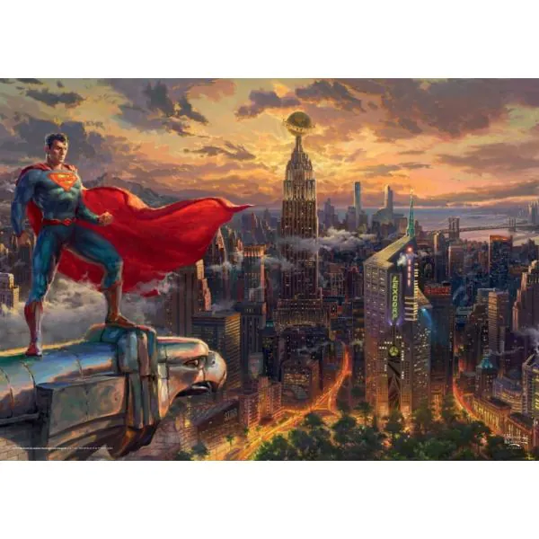 Schmidt Spiele Thomas Kinkade Studios: Superman - Protector of Metropolis, 1.000 Teile Puzzle Vierteljährliche Förderung