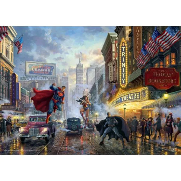 Schmidt Spiele Thomas Kinkade Studios: Batman, Superman and Wonder Woman – The Trinity, 1.000 Teile Puzzle Bis zu 55% Rabatt