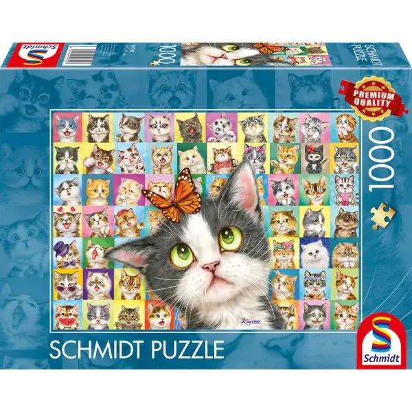 Schmidt Spiele Katzen-Mimik, 1.000 Teile Puzzle Speichern exportieren