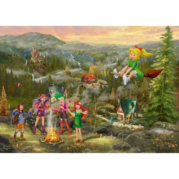 Schmidt Spiele Thomas Kinkade Studios: Bibi Blocksberg – Junghexentreffen, 1.000 Teile Puzzle 50% Rabatt für begrenzte Zeit