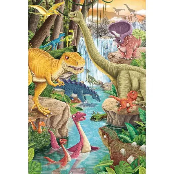 Schmidt Spiele Spaß mit Dinosauriern, 3x 24 Teile Kinderpuzzle Flash Sale