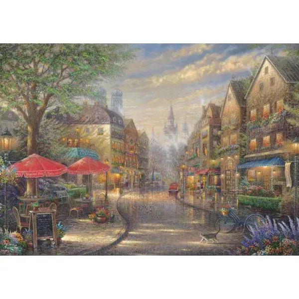 Schmidt Spiele Thomas Kinkade Studios: Café in München, 1.000 Teile Puzzle Cyber Monday