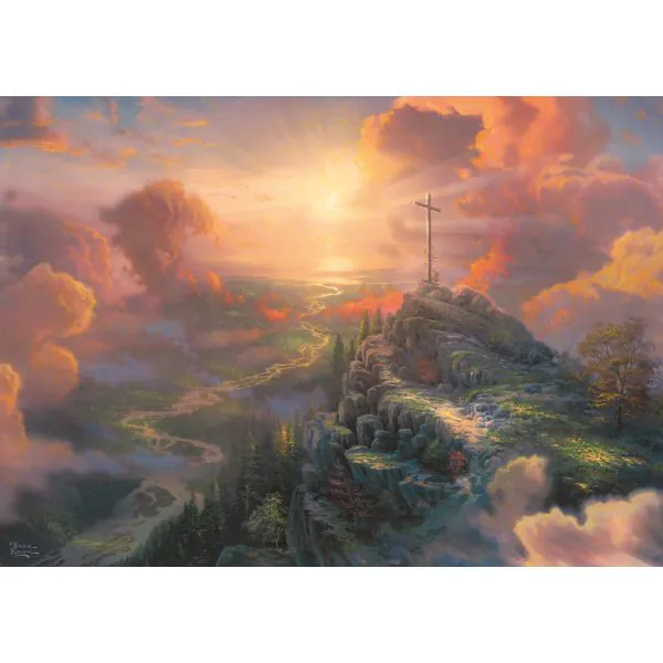 Schmidt Spiele Thomas Kinkade Studios: Spirit, Das Kreuz, 1.000 Teile Puzzle Vatertagsangebot