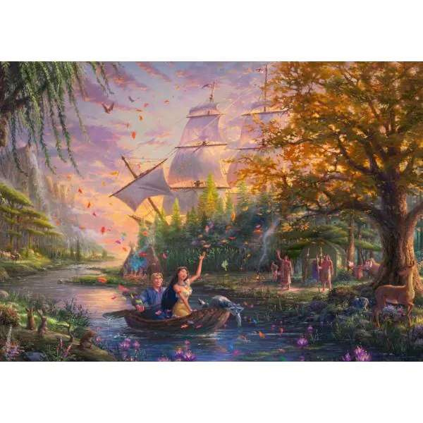 Schmidt Spiele Thomas Kinkade Studios: Disney Dreams Collection - Pocahontas, 1.000 Teile Puzzle Valentinstagsangebot