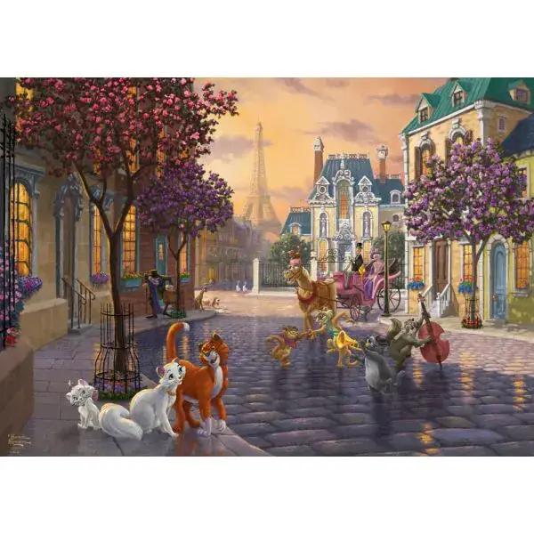 Schmidt Spiele Thomas Kinkade Studios: Disney Dreams Collection - The Aristocats, 1.000 Teile Puzzle Lagerräumung