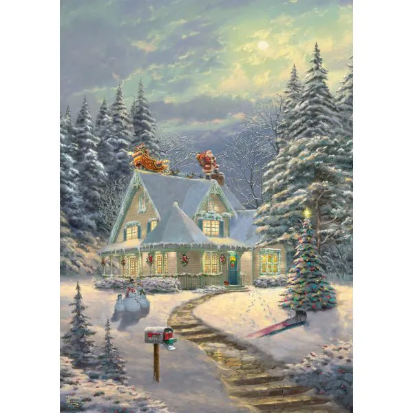 Schmidt Spiele Thomas Kinkade Studios: Am Heiligabend, 1.000 Teile Puzzle Neueste Mode