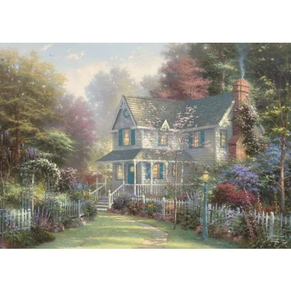 Schmidt Spiele Thomas Kinkade Studios: Victoria Garden II in der Nostalgie Metalldose, 500 Teile Puzzle Neuheiten