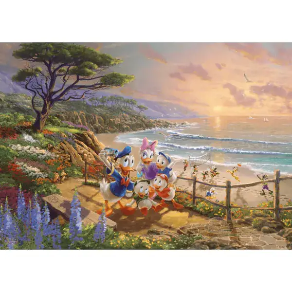 Schmidt Spiele Thomas Kinkade Studios: Disney Dreams Collection - Donald and Daisy A Duck Day Afternoon, 1.000 Teile Puzzle Riesige Ersparnisse