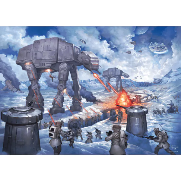 Schmidt Spiele Thomas Kinkade Studios : Star Wars - Die Schlacht von Hoth, 1.000 Teile Puzzle VIP-Rabatte