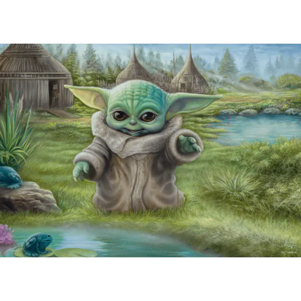 Schmidt Spiele Thomas Kinkade Studios: Star Wars The Mandalorian - Grogu Das Kind , 1.000 Teile Puzzle Wochenangebot