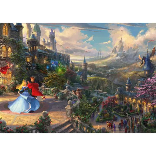 Schmidt Spiele Thomas Kinkade Studios: Disney Dreams Collections - Sleeping Beauty Dancing in the Enchanted Light, 1.000 Teile Puzzle JETZT KAUFEN