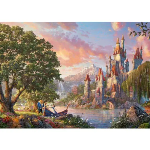 Schmidt Spiele Thomas Kinkade Studios: Disney Dreams Collections - Belle’s Magical World, 3.000 Teile Puzzle Letzter Tag