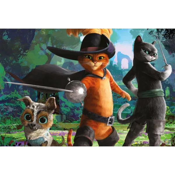 Schmidt Spiele Der gestiefelte Kater - Bereit für ein Gefecht, 200 Teile Kinderpuzzle Bis zu 60% Rabatt