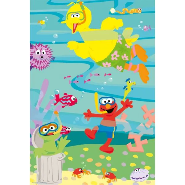 Schmidt Spiele Sesamstrasse®: Tierisch stark, 3x48-teiliges Kinderpuzzle Kostenloser Versand international