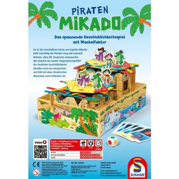 Schmidt Spiele Meine Lieblingsspiele: Piraten Mikado, Kinderspiel Schlussverkauf