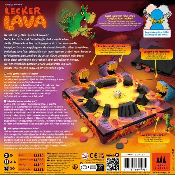 Schmidt Spiele Drei Magier®: Lecker Lava, Kinderspiel Fabrikverkauf