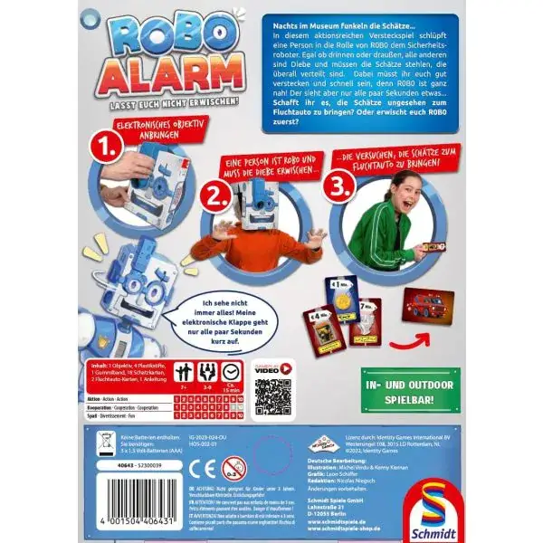 Schmidt Spiele ROBO ALARM - Lasst euch nicht erwischen!, Kinderspiel Fabrik Onlineshop
