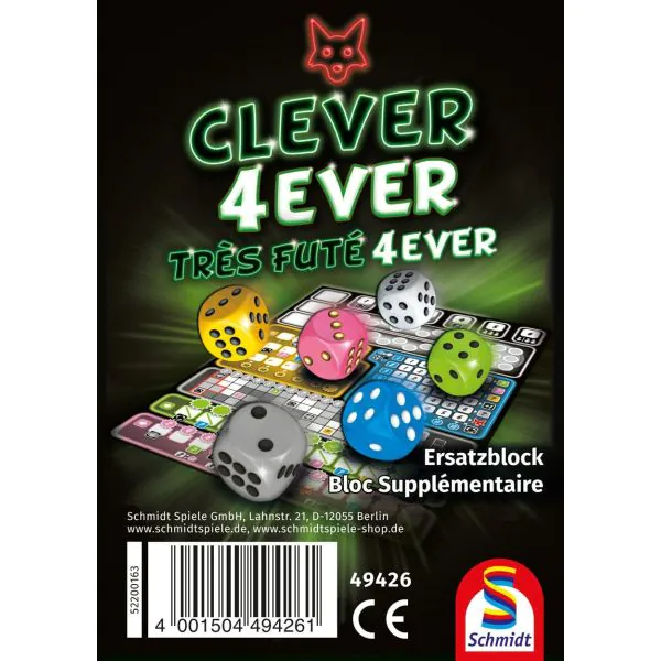Schmidt Spiele Clever 4-ever, Ersatzblock (75 Blatt) Black Friday
