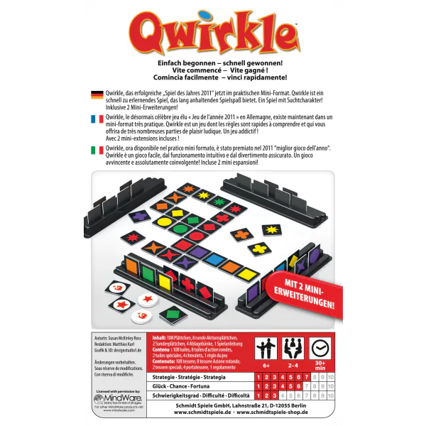 Schmidt Spiele Qwirkle (Bring-mich-mit) Outlet