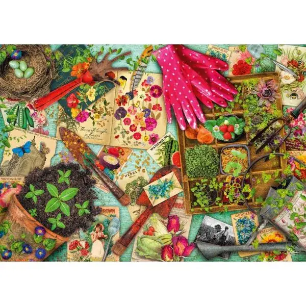 Schmidt Spiele Aimee Stewart: Aufgetischt: Alles für den Garten, 1.000 Teile Puzzle Fabrikverkauf