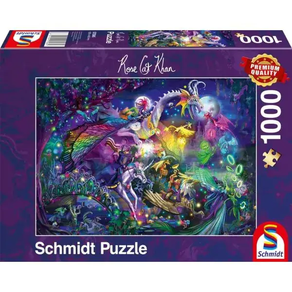Schmidt Spiele Rose Cat Khan: Sommernachtszirkus, 1.000 Teile Puzzle Kostenloser Versand