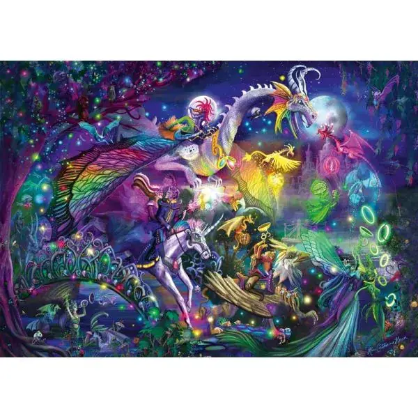 Schmidt Spiele Rose Cat Khan: Sommernachtszirkus, 1.000 Teile Puzzle Kostenloser Versand