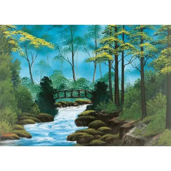 Schmidt Spiele Bob Ross: Abgelegene Brücke, 1.000 Teile Puzzle Flash Sale