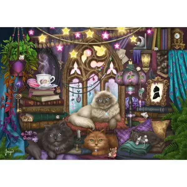 Schmidt Spiele Brigid Ashwood: Afternoon Tea mit Katzen, 1.000 Teile Puzzle Exklusivangebot