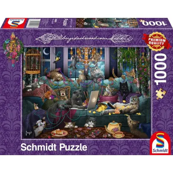 Schmidt Spiele Brigid Ashwood: Katzen in Quarantäne, 1.000 Teile Puzzle Preisnachlass
