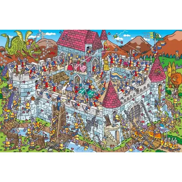 Schmidt Spiele Blick in die Ritterburg, 200 Teile Kinderpuzzle Saisonschlussverkauf