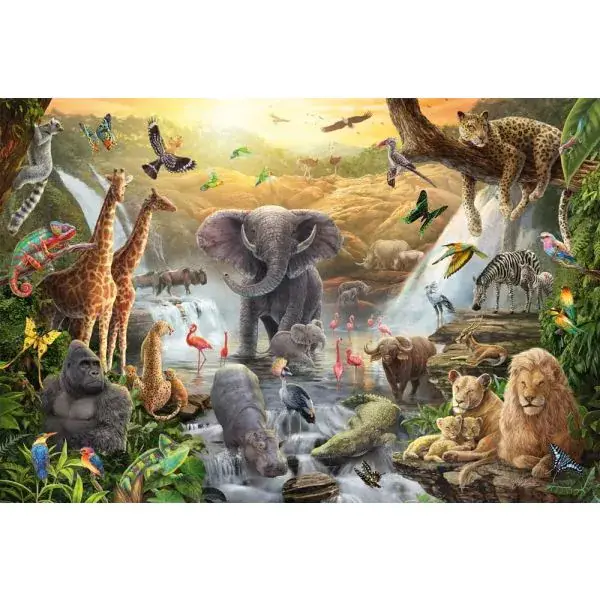 Schmidt Spiele Tiere in Afrika, 60 Teile Kinderpuzzle Weihnachtsangebot