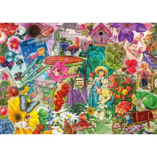 Schmidt Spiele Happy Gardening, 1.000 Teile Puzzle Jubiläumsangebot