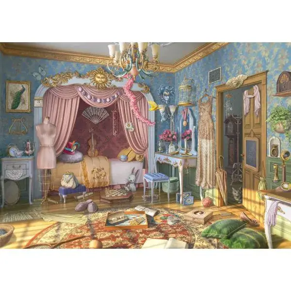 Schmidt Spiele June's Journey: June’s Schlafzimmer, 1.000 Teile Puzzle Blitzangebot