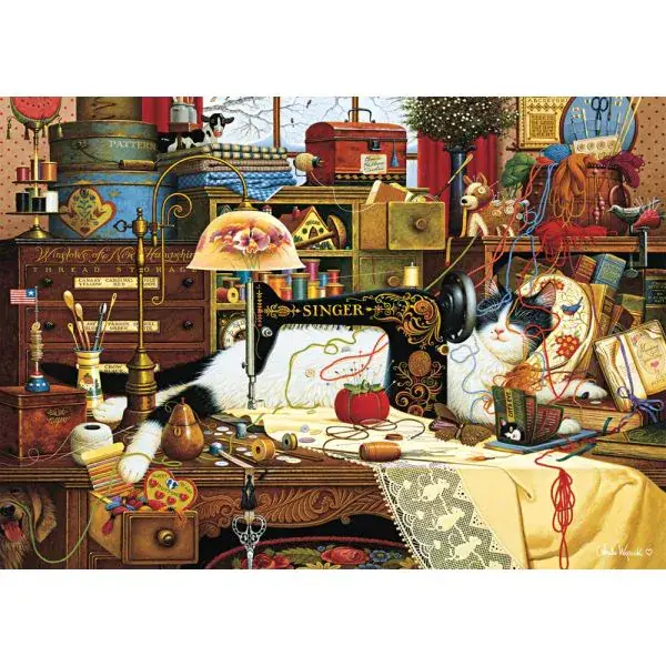 Schmidt Spiele Charles Wysocki: Maggie, die Chaotin, 1.000 Teile Puzzle Räumungsverkauf