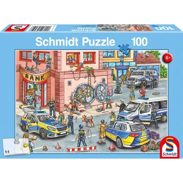 Schmidt Spiele Polizeieinsatz, 100 Teile Kinderpuzzle Riesige Ersparnisse