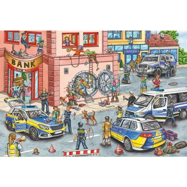 Schmidt Spiele Polizeieinsatz, 100 Teile Kinderpuzzle Riesige Ersparnisse