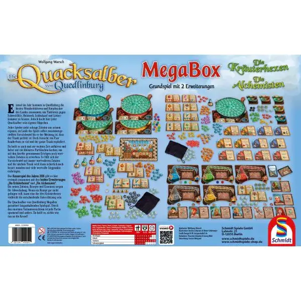 Schmidt Spiele Mega Box: Die Quacksalber von Quedlinburg (Grundspiel + 2 Erweiterungen) Wochenangebot