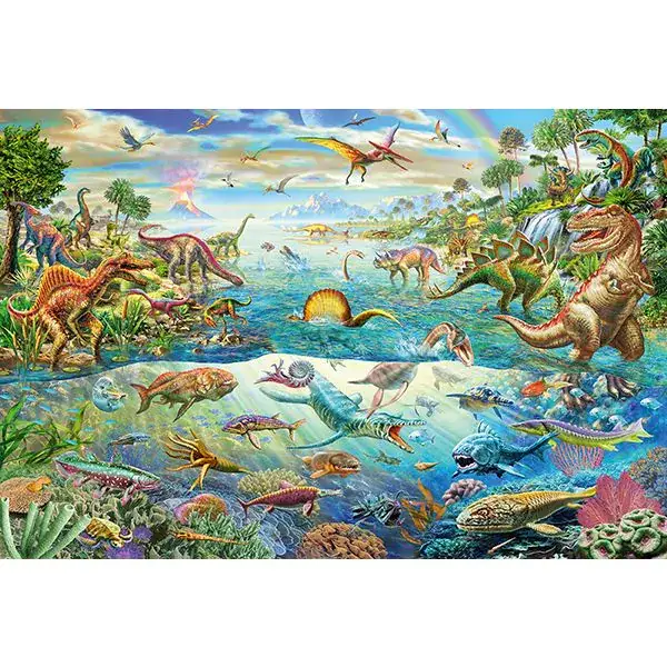 Schmidt Spiele Entdecke die Dinosaurier, 200 Teile Kinderpuzzle Letzte 2 Tage