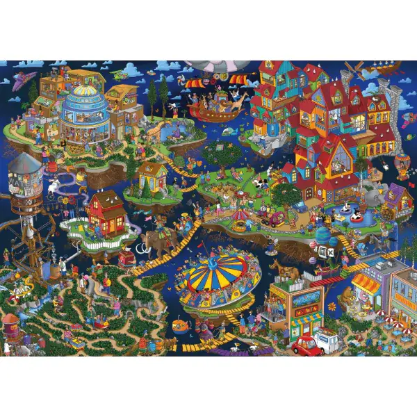 Schmidt Spiele Steve Skelton: Verrückte Welt, 1.000 Teile Puzzle Sonderangebot der Fabrik
